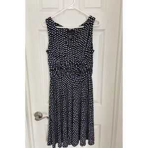 Black polkadotted Scarlett dress